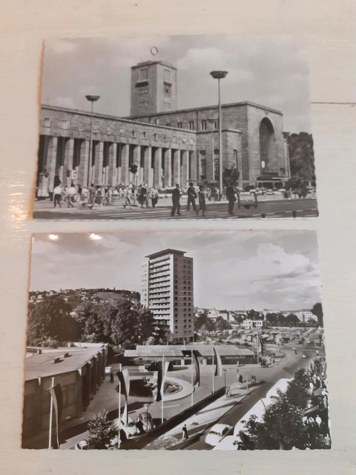 Stuttgart alte Postkarten AK Hauptbahnhof Studentenwohnheim s/w in Filderstadt