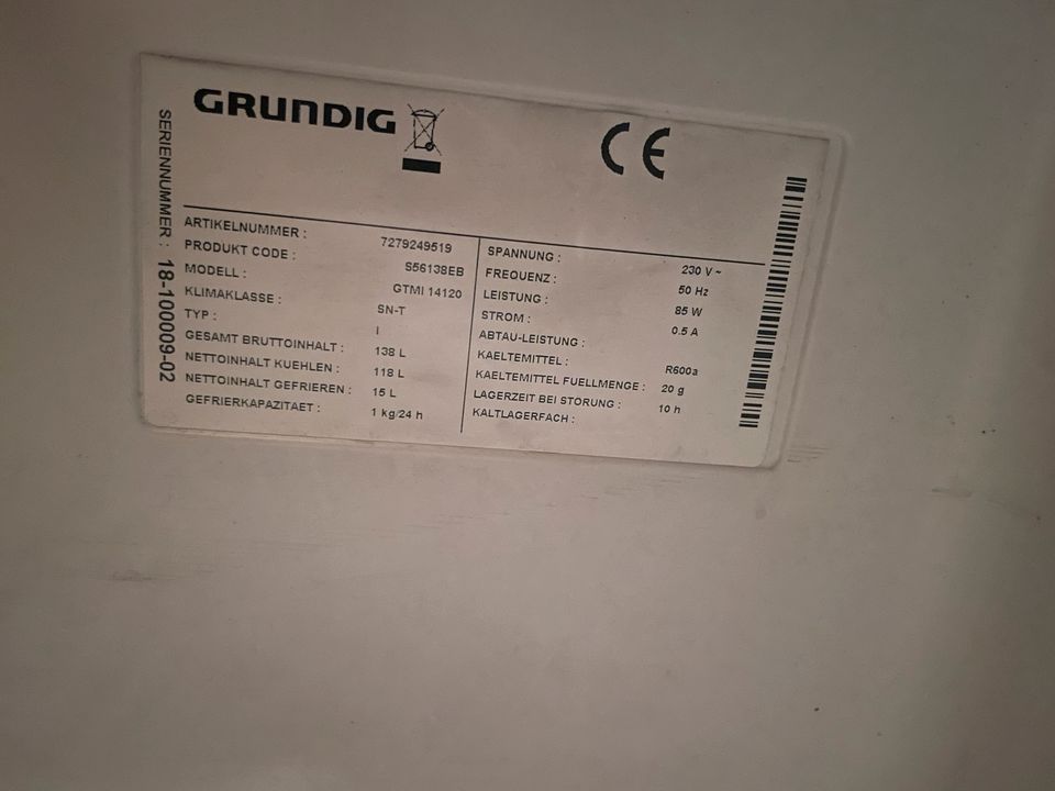 GRUNDIG Kühlschrank GTMI 14120 in Bad Salzuflen