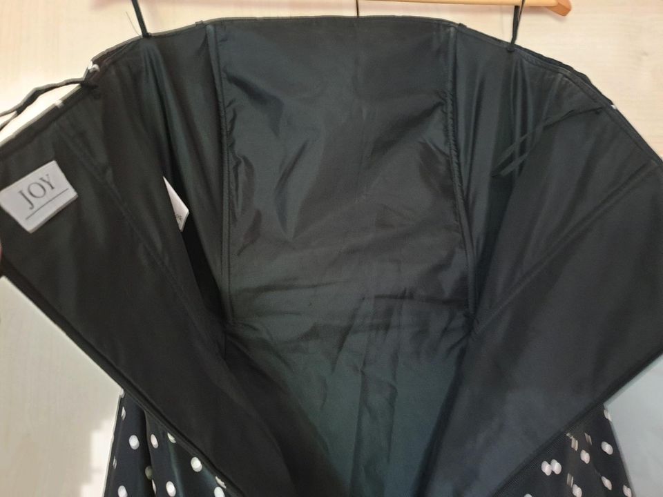 Kleid Satin schwarz gepunktet mit Stolla, Größe 40 in Nürnberg (Mittelfr)