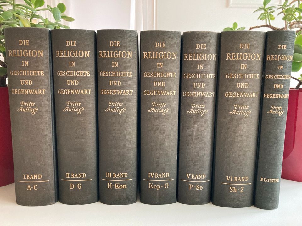 Die Religion in Geschichte und Gegenwart, 3. Auflage, 1957-1962 in Tübingen