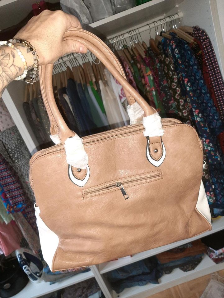 Tasche Shopper braun/beige in Bechhofen