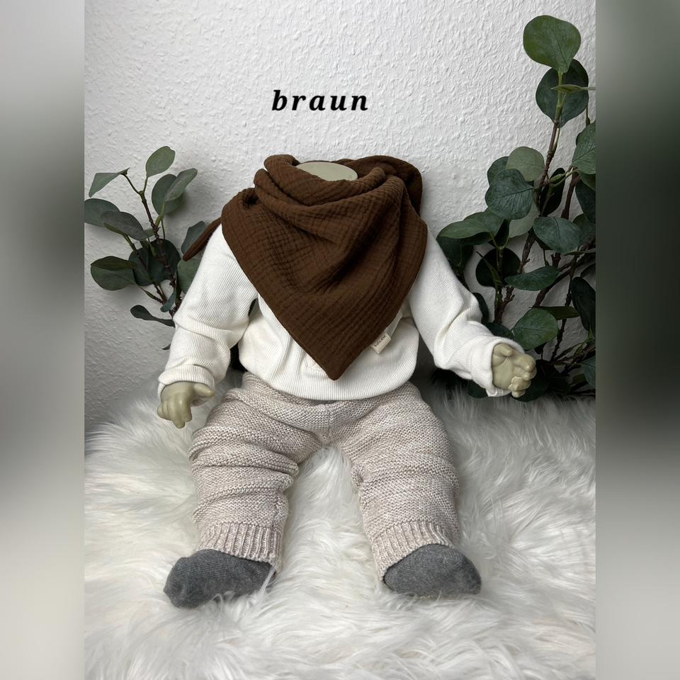 Musselin Baby Dreiecktuch doppellagig ♥️ 70x50x50cm Dreieckstuch in Ennepetal