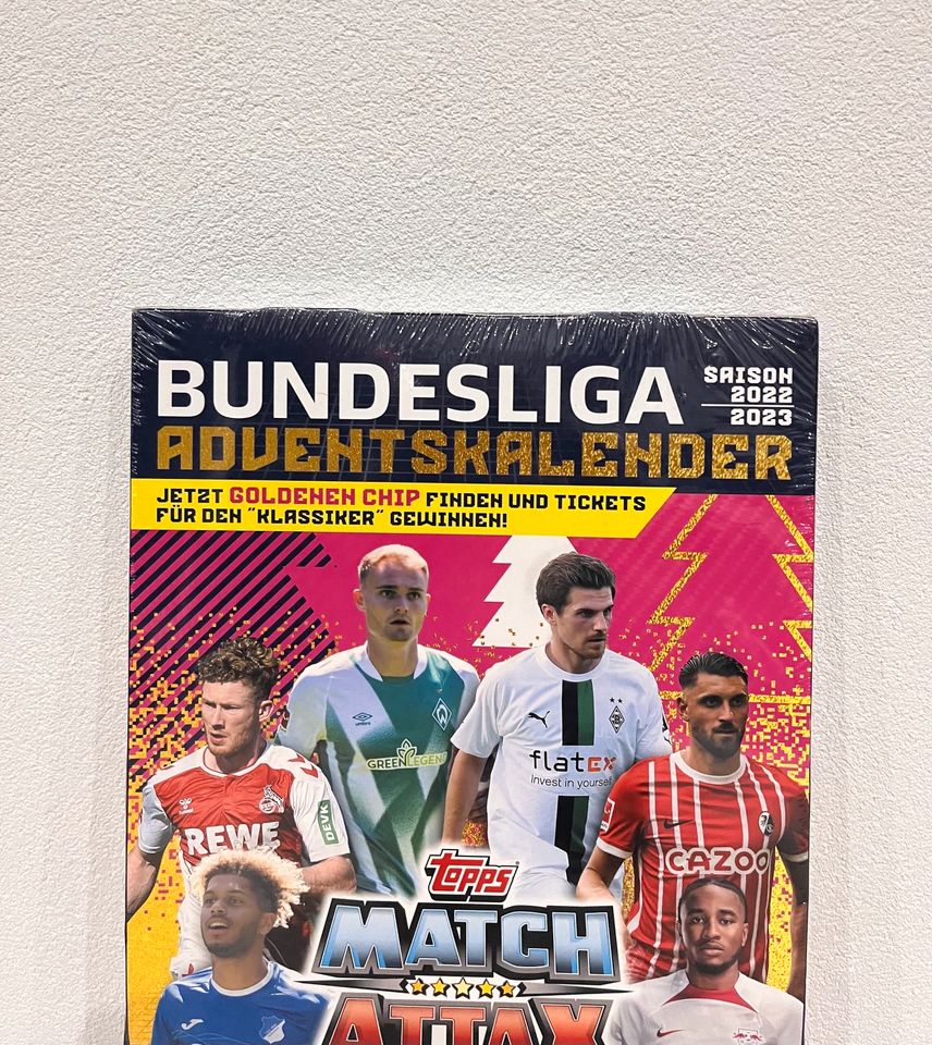 Bundesliga Adventskalender Saison 2022 / 2023 Fußballkarten in Regis-Breitingen