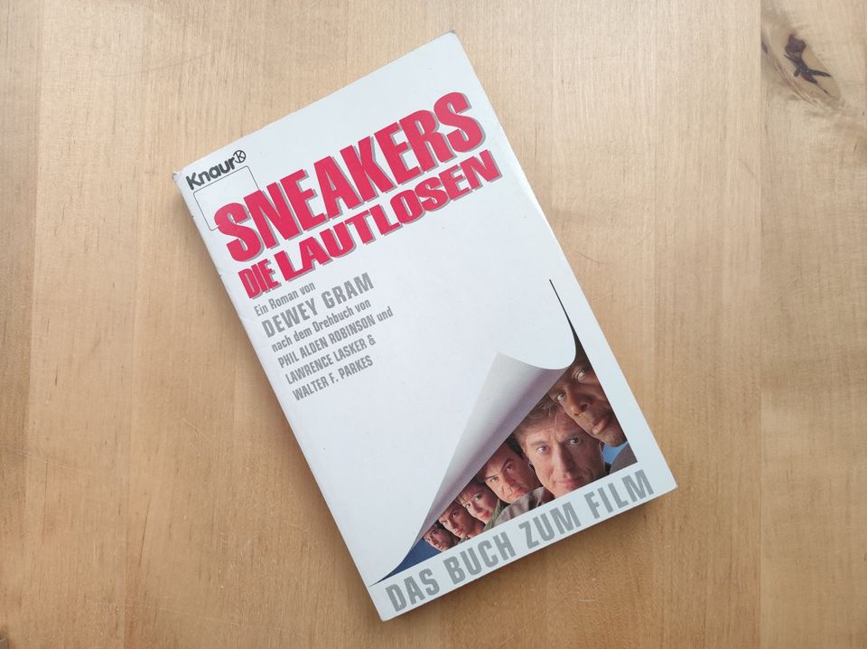 "Sneakers - Die Lautlosen", München, 1992, Buch zum Film, Knaur! in Leipzig