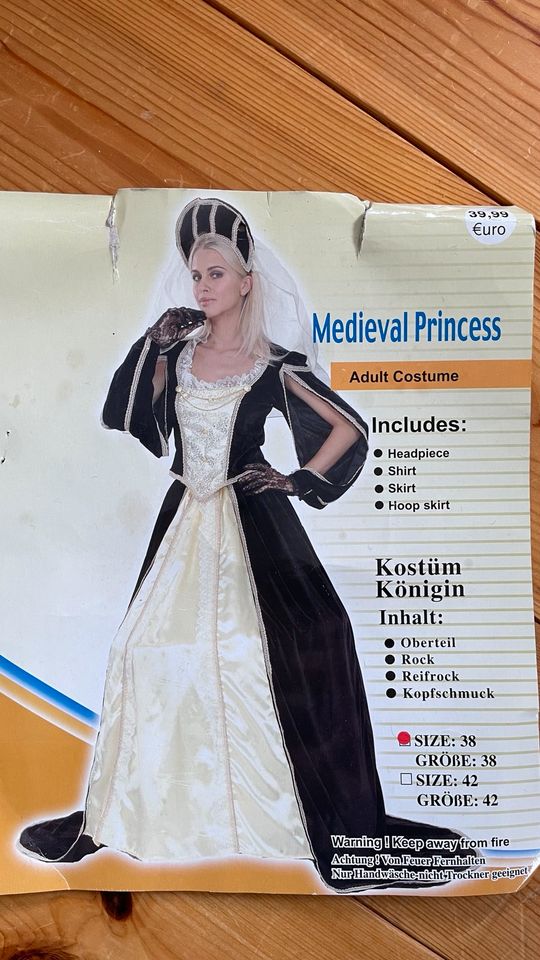 Kostüm Medieval Princess in Rosbach (v d Höhe)