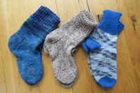 Set 3 Wollsocken Kinder Gr. 22-25 blau-braun Eching am Ammersee - Eching Vorschau