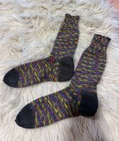 Stricksocken 39 grau bunt Hessen - Heidenrod Vorschau