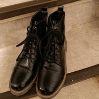 Kunstleder Boots mit Reißverschluss Gr 40 Hessen - Raunheim Vorschau