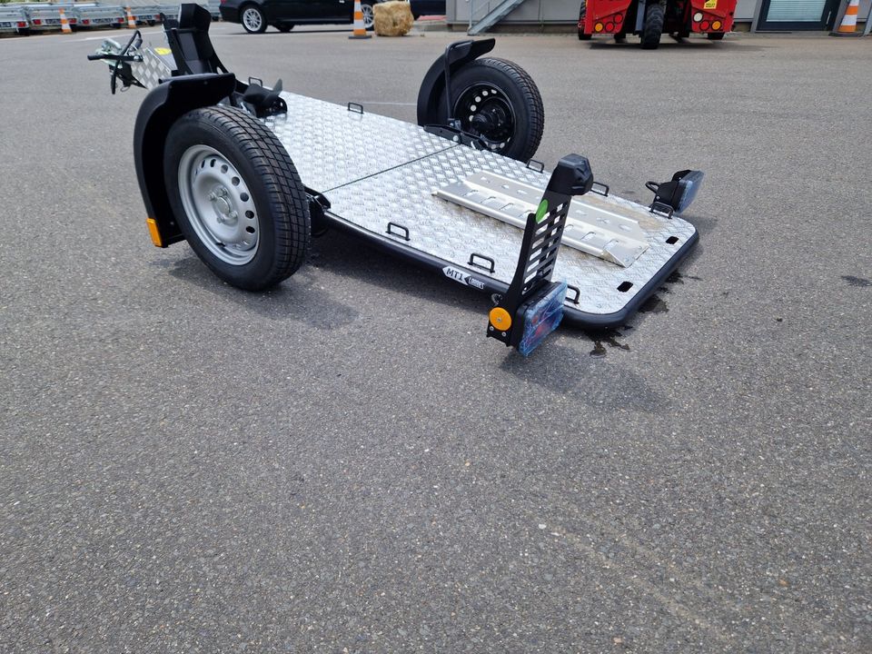 TOP Trailer Motorrad Anhänger absenkbar+klappbar MT-1 Lorries NEU