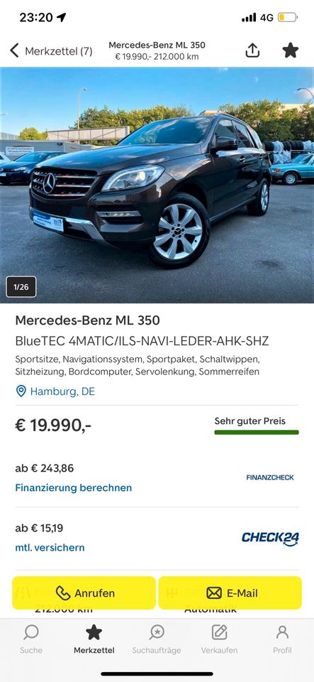 Mercedes ML 350 in Bremen