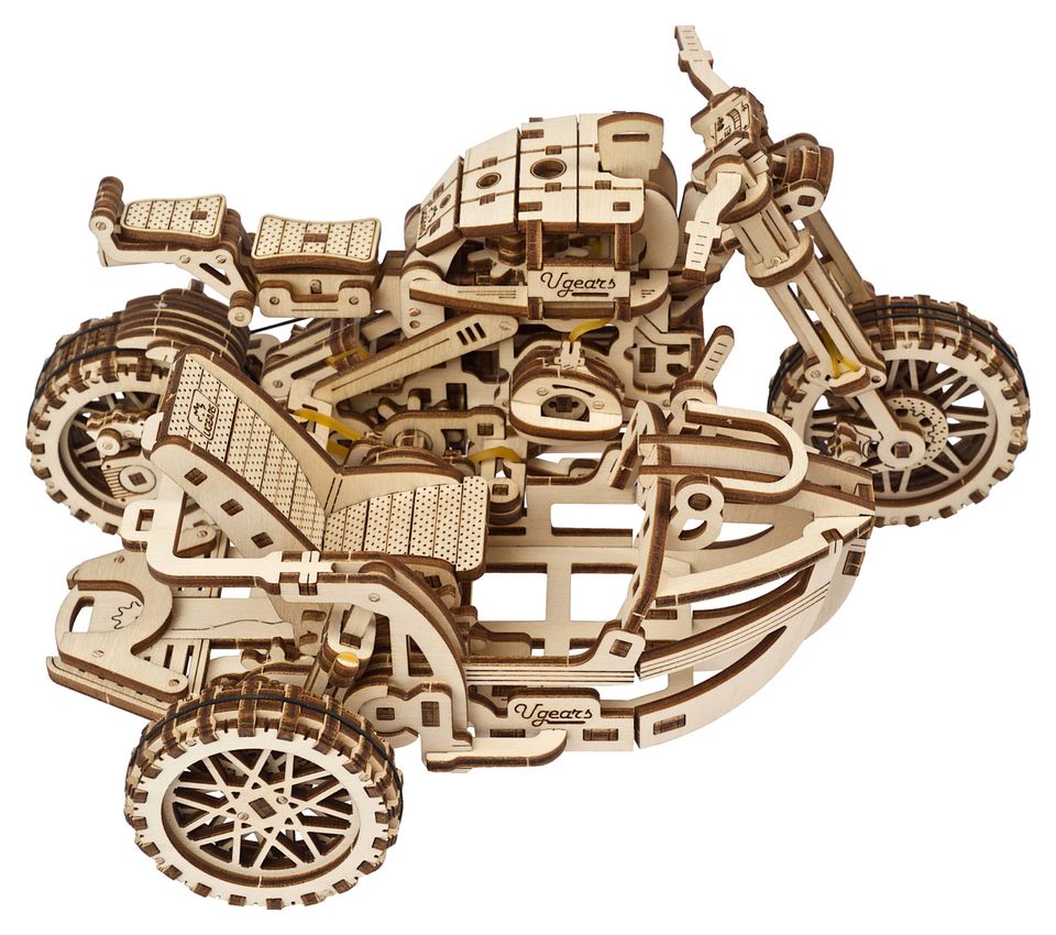 3D Holzbausatz von UGEARS - Motorrad Scrambler (3D – Puzzle) in Plettenberg