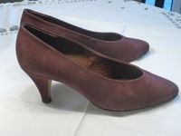 Pumps-Wildleder- bordeaux-rot- Gr 40- Weite F Niedersachsen - Wenzendorf Vorschau