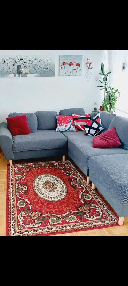 Homeaffair Ecksofa, wohzimmer  sofa mit hocker, wie neu in Marl