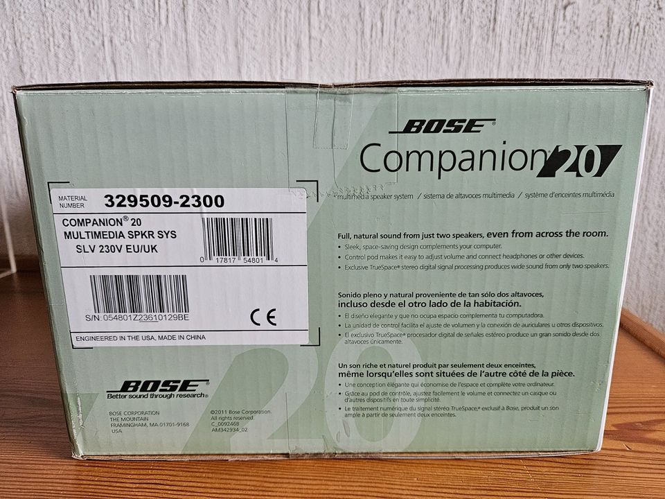BOSE Companion 20 Aktiv-Lautsprecher Multimedia/PC *Neu in OVP* in Siegen