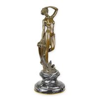 Bronze Skulptur / Figur ,"Nymphe", sign.L.Bistolfi , Höhe 25cm Nordrhein-Westfalen - Borken Vorschau