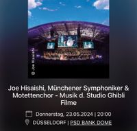 Suche 2 Tickets Joe Hisaishi Düsseldorf 23.05.2024 Düsseldorf - Düsseltal Vorschau