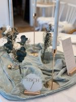 LEIHEN | Tischläufer mint | Kerzenständer | Vasen | Hochzeit Baden-Württemberg - Kappelrodeck Vorschau