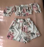 Set aus Top und Shorts Damen Blumenmuster Gr. S wie Neu West - Höchst Vorschau