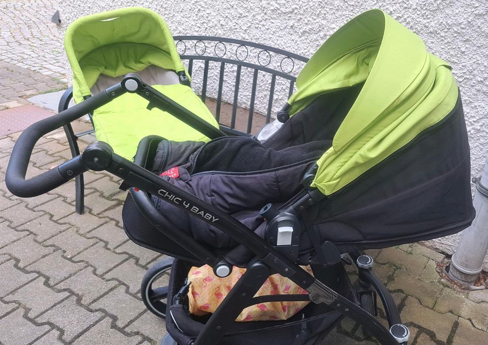 Kinderwagen und Buggy, Maxi Cosi Adapter, viel Zubehör in Hohenstein-Ernstthal