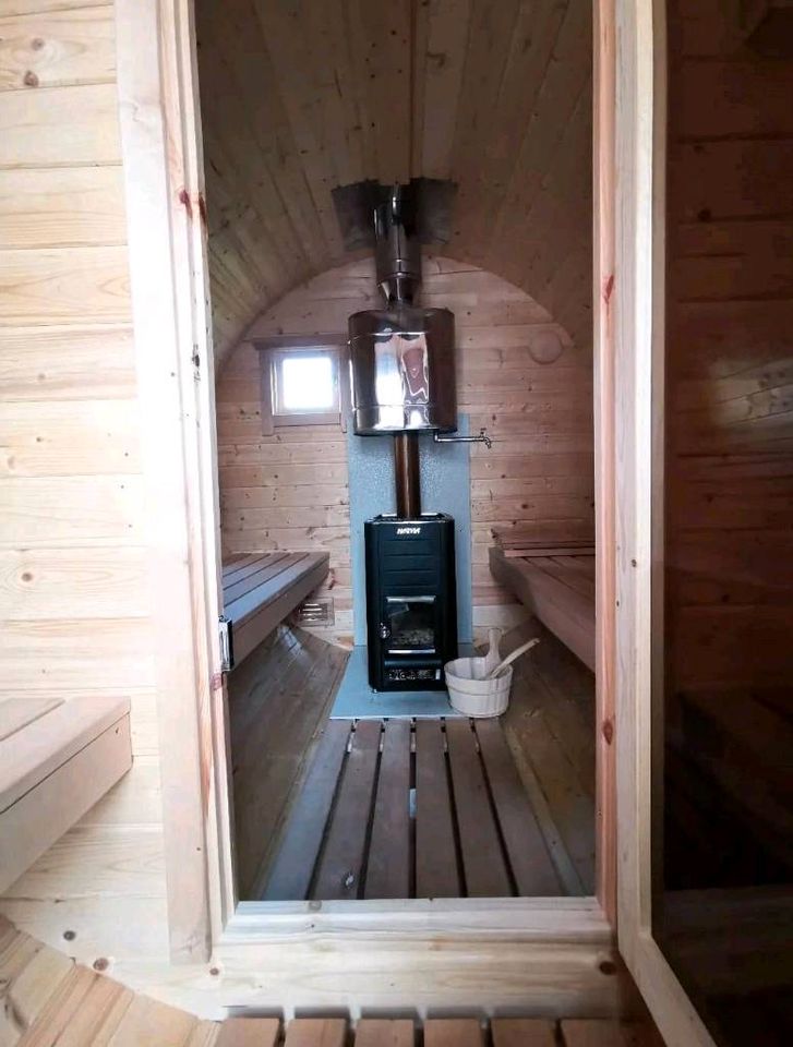 Sauna Fasssauna mobile Fasssauna mieten leihen in Gummersbach
