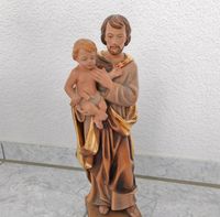 Josef mit Jesukind 39cm Holzfigur Holzschnitzerei Baden-Württemberg - Karlsruhe Vorschau