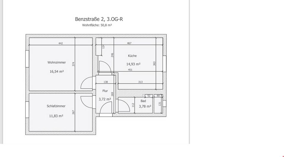 Frisch renovierte 2 Zimmer Wohnung in sanierter, ruhiger Wohnanlage in Dessau-Roßlau