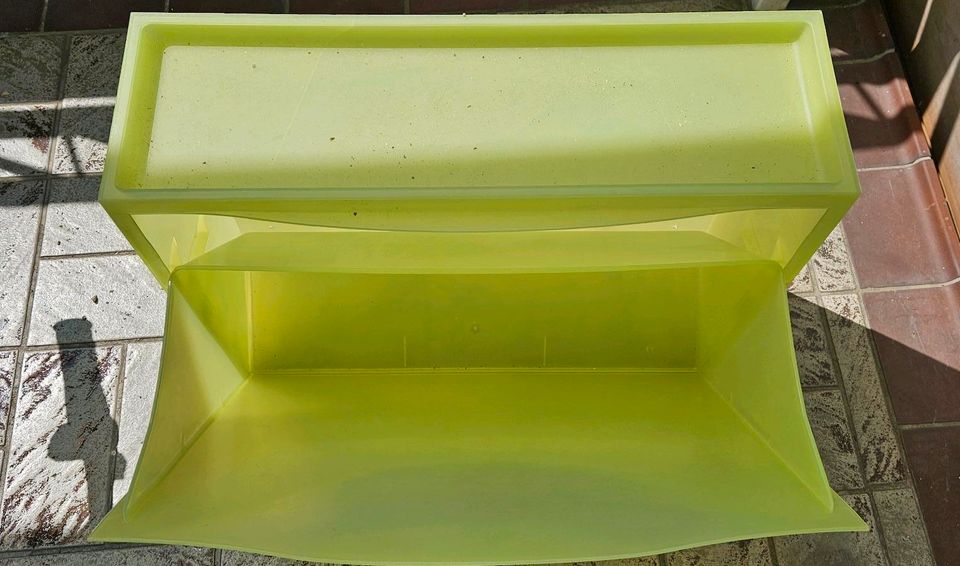 IKEA TRONES SCHUHSCHRANK GELB GRÜN TRANSPARENT WEISS LIME BOX in Hildesheim