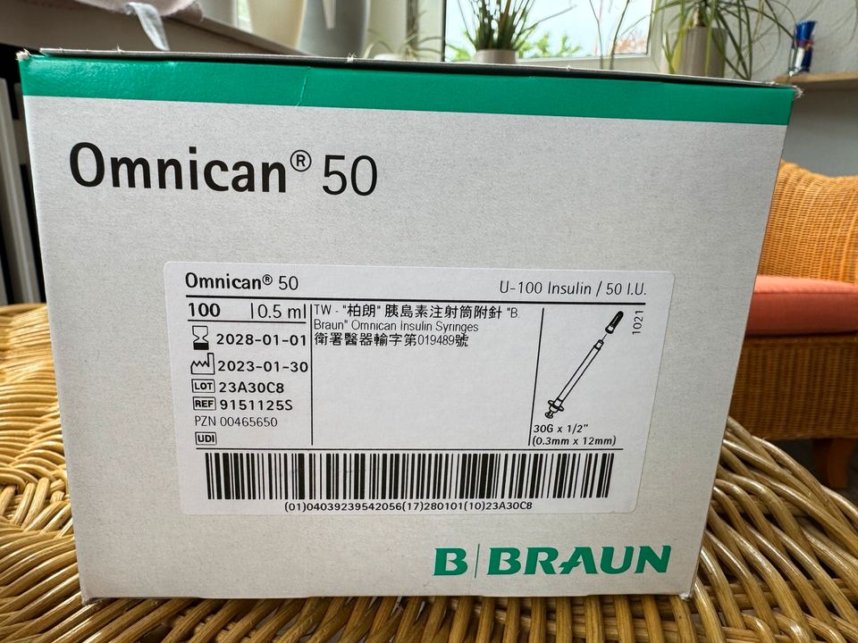 Braun Omnican 50 Insulinspritzen in Gevelsberg