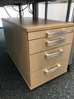 ROLLCONTAINER Modell SOLID, Tiefe: 80cm, grau + ahorn Baden-Württemberg - Oftersheim Vorschau