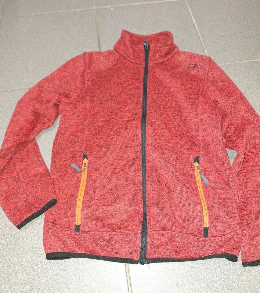 CMP Strick Jacke Gr 152 rot schwarz meliert 7€ in Herten