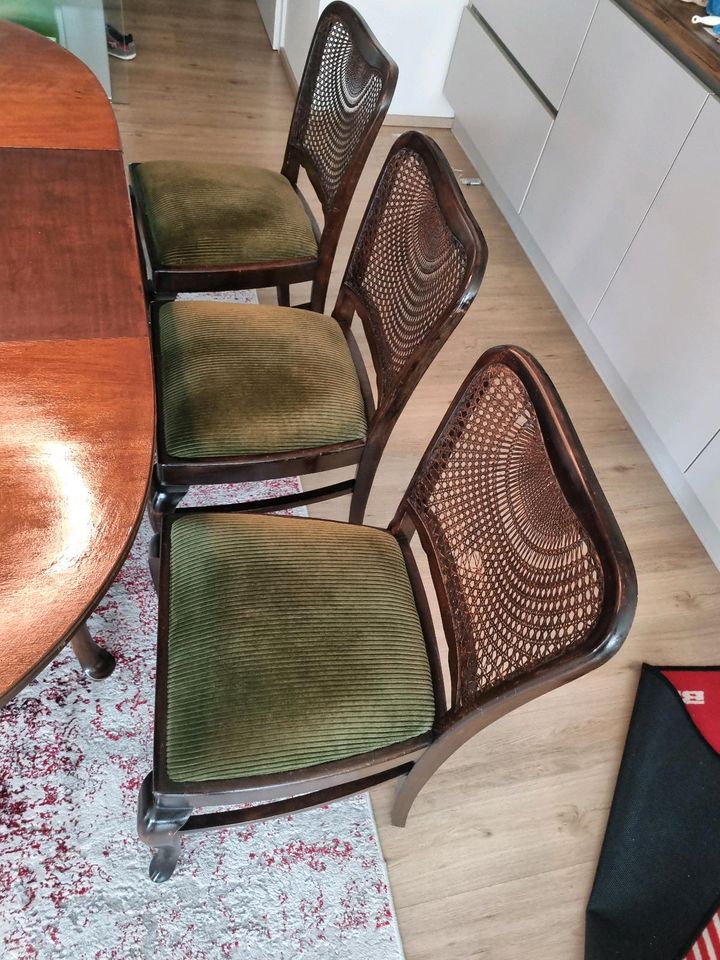Esstisch Gruppe Vintage, Biedermeier mit 4 Stühlen, ausziehbar in Neumarkt i.d.OPf.