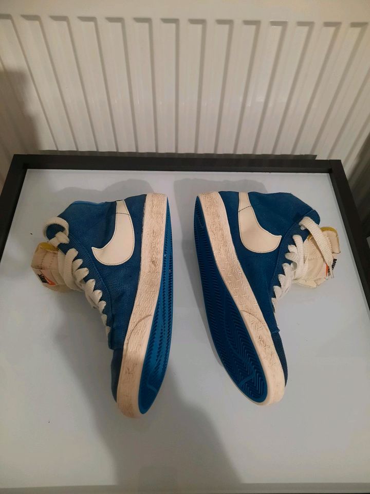 Nike Blazer High Blau blue schimmer premium retro getragen used G in Selfkant