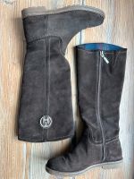 WIE NEU! Wildlederstiefel dunkelbraun TOMMY HILFIGER Gr. 36 Hessen - Bad Camberg Vorschau