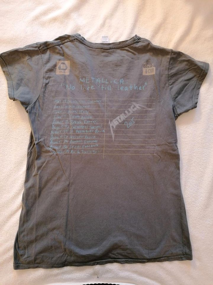 Metallica Tour Shirt Frauen Girl XL 2015 No life till leather in Wettenberg