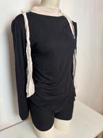 Bluse Hallhuber langarm Shirt Hemd gr M schwarz Oberteil Mitte - Wedding Vorschau