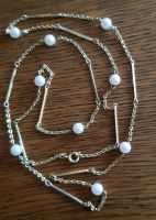 Hübsche Halskette  mit Perlen goldfarbend Amerik  gestempelt 74 c Hessen - Bad Zwesten Vorschau