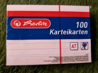 100 Karteikarten herlitz ovp A7 liniert Buchholz-Kleefeld - Hannover Groß Buchholz Vorschau