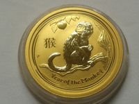 25$ 2016 Australien Lunar Affe 25 Dollars 2016 Affe 1/4oz. Gold Obergiesing-Fasangarten - Obergiesing Vorschau