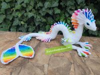 Seeschlange gehäkelt Drache Amigurumi handbemalt Regenbogen Niedersachsen - Schwarmstedt Vorschau