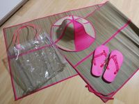 4-tlg. Strandset Pink mit Matte, Hut, Flip Flops & Tasche *NEU* Nordrhein-Westfalen - Troisdorf Vorschau