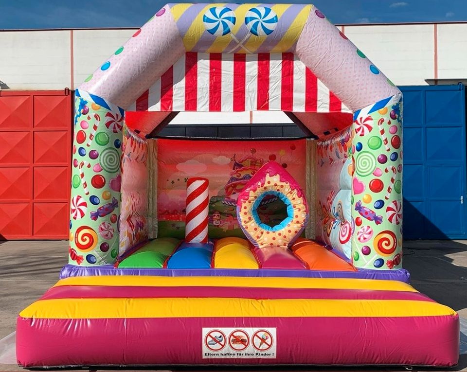 Candy Hüpfburg - Sweet - 5 x 4 x 4 m Kindergeburtstag - Hochzeit in Weinböhla