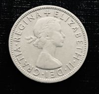 Münze, Großbritannien, Elizabeth II, 1/2 Crown, 1958, Kupfer-Nick Nordrhein-Westfalen - Eschweiler Vorschau