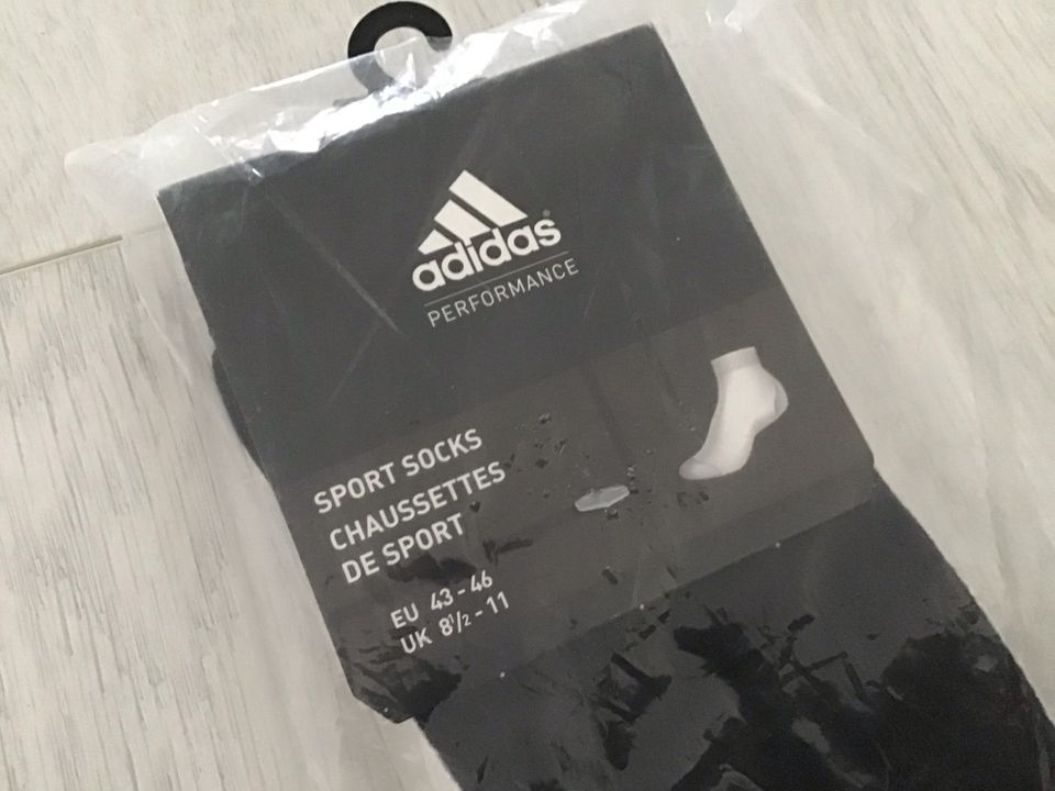 Adidas Sportsocken NEU Gr. 43/46 Sneaker Socken Füßlinge Socken in Mönchengladbach