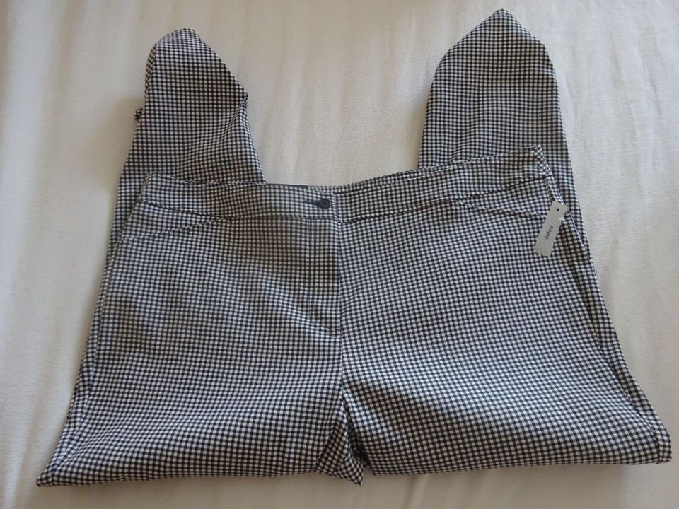 Pepita 3/4 Hose,Caprihose Schwarz/Weiß,Gr.46 Viskosemix Neu in Trochtelfingen