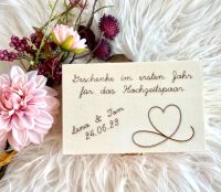 Personalisierte Holzkiste zur Hochzeit  | Geldgeschenk Bayern - Aholming Vorschau