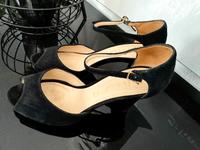 Peep-Toes Schwarz, Wildleder 1x getragen, Gr.38,5 Düsseldorf - Lichtenbroich Vorschau