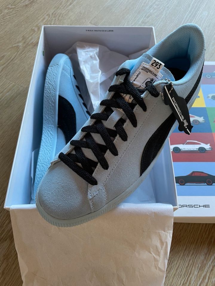 Puma x Porsche Suede RS Herren Sneaker hellbau Gr. 43 NEU in Leinfelden-Echterdingen