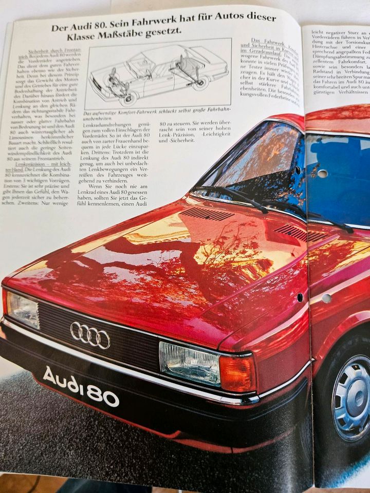 Audi 80 Prospekt  1/81 in Bonn