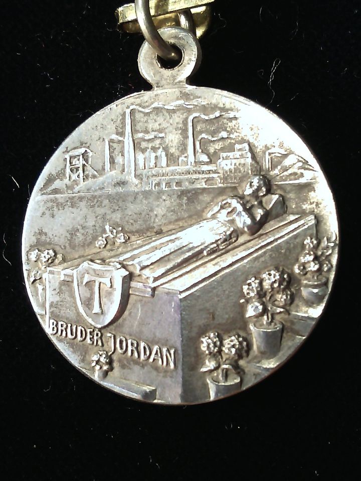 Silber-Münze,Pilger-Medaille,Franziskaner-Bruder Jordan in Remscheid