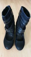 Schuhe/Stiefel mit Keilabsatz in Gr. 39 in schwarz, WIE NEU Bayern - Germaringen Vorschau